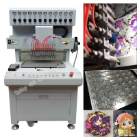 12 color pvc keychain making machine